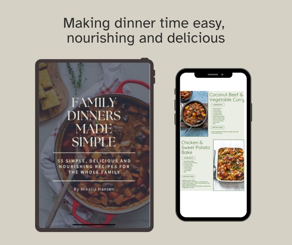 55 Family Dinners Made Simple ebook by Mikaila Hansen — wholefood weeknight recipes for families