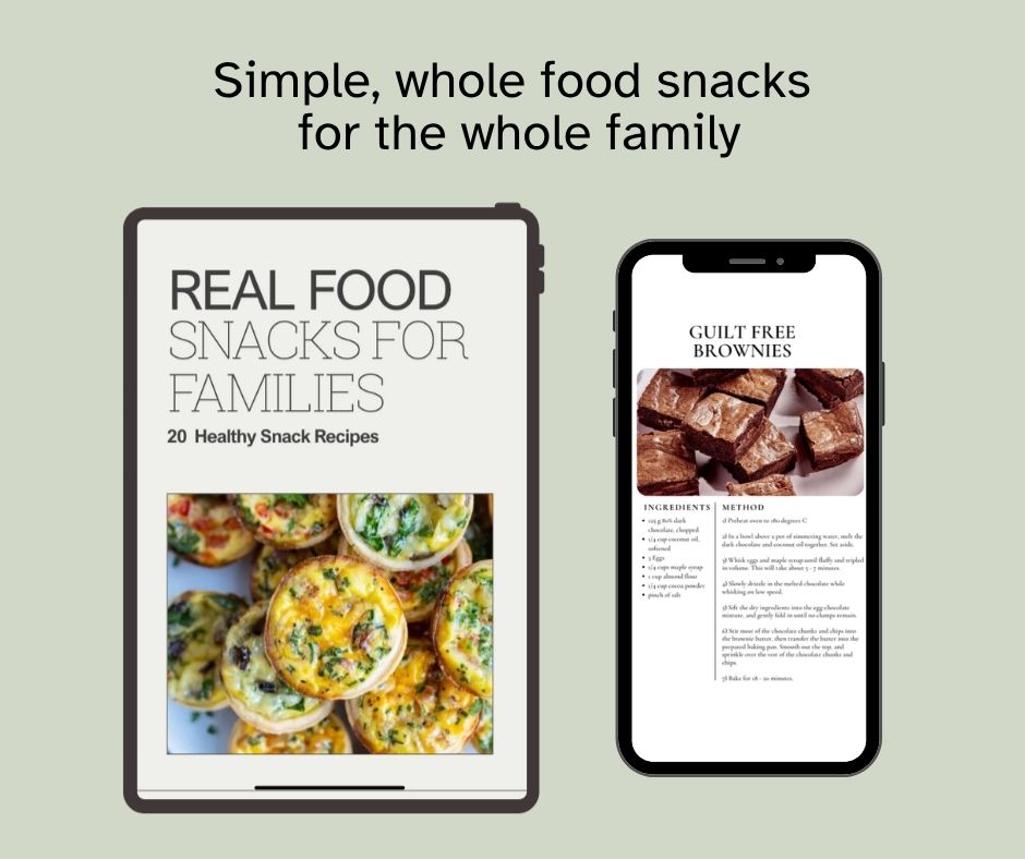 Real Food Snacks for Families ebook by Mikaila Hansen of Pachamama Medicina -  20 wholefood recipes for kids and families